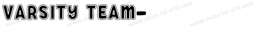 Varsity Team字体转换